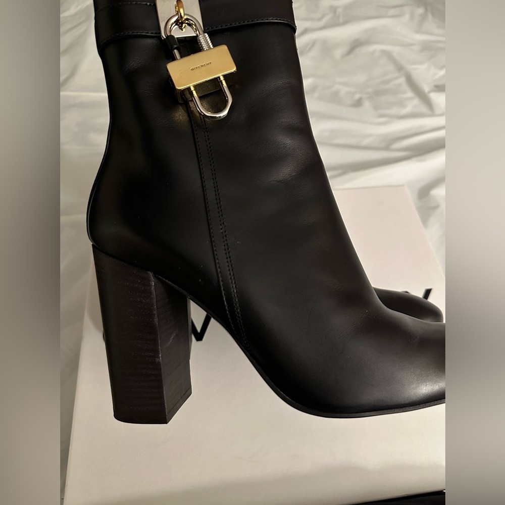 Givenchy Black Leather Ankle Boots